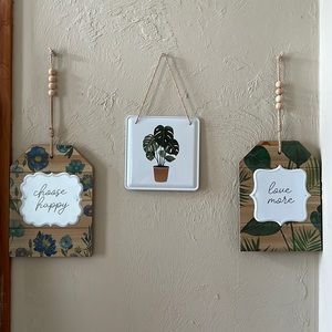Boho style wall decor